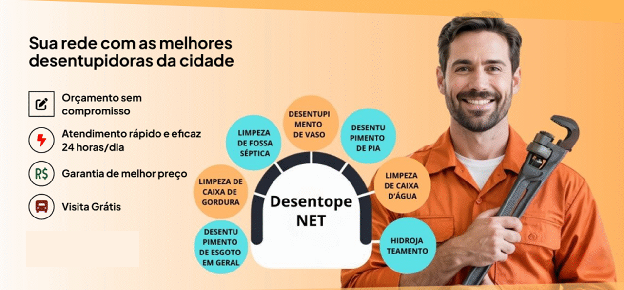 Rede melhores Desentupidoras de esgoto da cidade